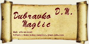 Dubravko Maglić vizit kartica
